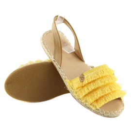 Karibialaistyylinen Espadrilles keltainen 8413 Keltainen 1