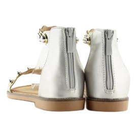 Hopeiset nilkkakiinnityssandaalit VS-376 Silver harmaa 2