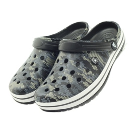 American Club Kroks tukkivat tossut camo sandaalit musta harmaa vihreä 4