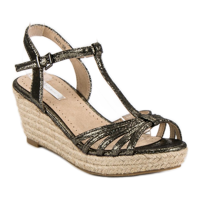 Corina Wedge espadrillesandaalit harmaa 1