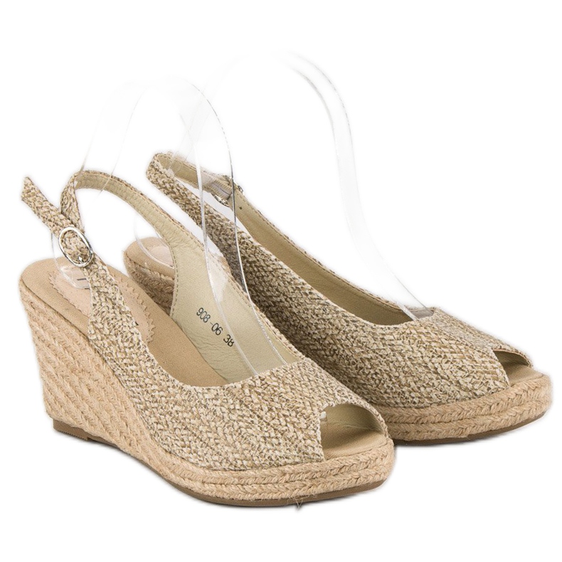 Beige wedge espadrillit 1