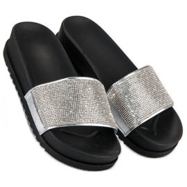 Tyylikkäät hopeiset tossut harmaa 1