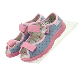 Poikien sandaalit Befado 969x093 harmaa vaaleanpunainen 4