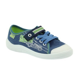Poikien Sneakers Befado -tossut 251x093 sininen vihreä tummansininen 1