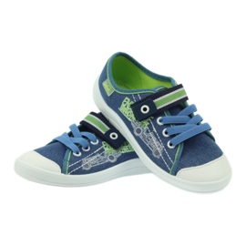 Poikien Sneakers Befado -tossut 251x093 sininen vihreä tummansininen 3