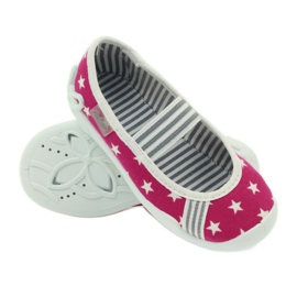 Befado lasten kengät ballerinatossut 193x063 valkoinen vaaleanpunainen 3