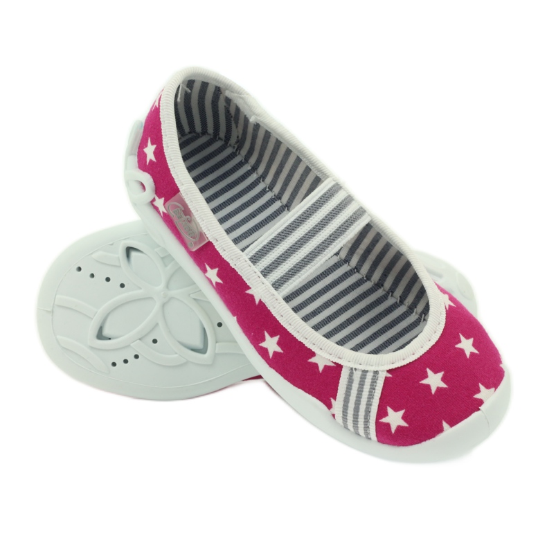 Befado lasten kengät ballerinatossut 193x063 valkoinen vaaleanpunainen 3