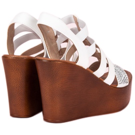 Renda Kevyet kiila sandaalit valkoinen 1