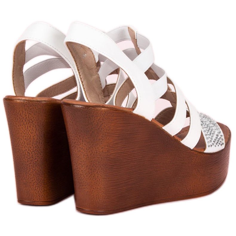 Renda Kevyet kiila sandaalit valkoinen 1