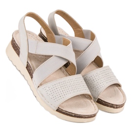 Slip-on vinceza sandaalit ruskea harmaa monivärinen 1