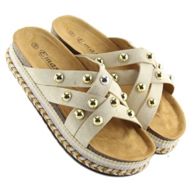 BV-418 Beige beigenväriset espadrillit 2