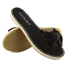 Mustat 8758 mustat tossut rusetilla 2