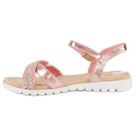 Top Shoes Vaaleanpunaiset litteät sandaalit vaaleanpunainen 2