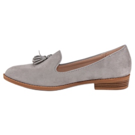 SDS Muodikkaita mokkanahkaa harmaa 1