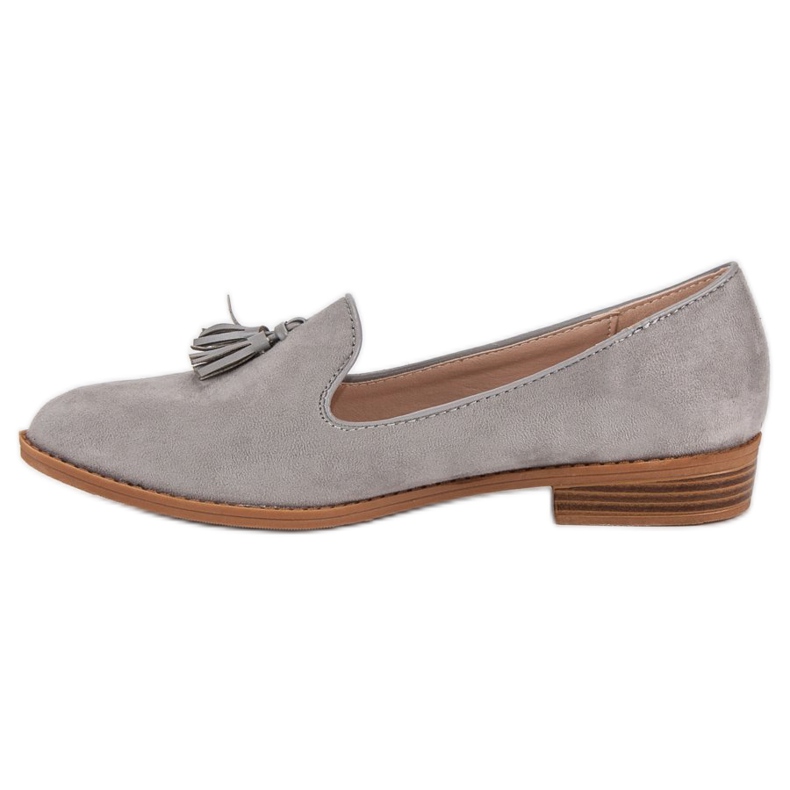 SDS Muodikkaita mokkanahkaa harmaa 1