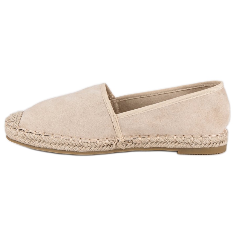 Sweet Shoes Beige mokkanahka espadrillit 1