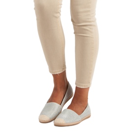 Glitterit espadrillit harmaa 1