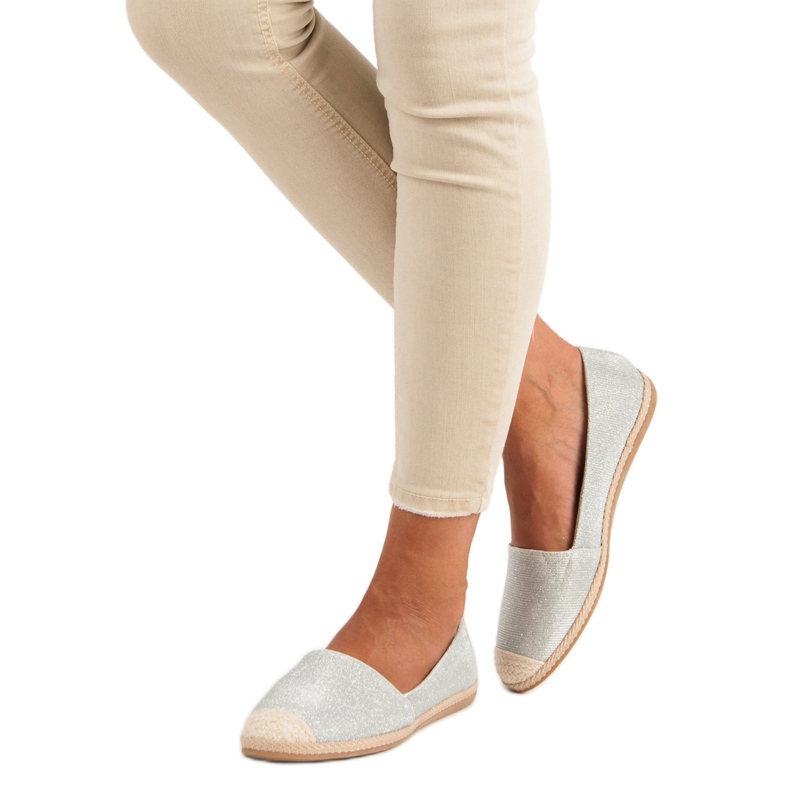 Glitterit espadrillit harmaa 2