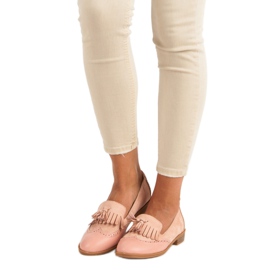 SDS Vaaleanpunaiset loaferit hapsuilla vaaleanpunainen 1