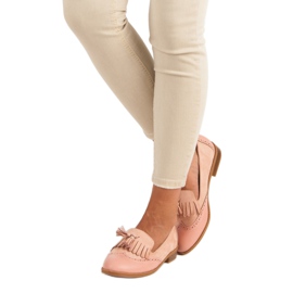 SDS Vaaleanpunaiset loaferit hapsuilla vaaleanpunainen 2