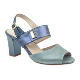 M.Daszyński Daszyńskin nahkapohjalliset sandaalit sininen 1