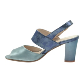 M.Daszyński Daszyńskin nahkapohjalliset sandaalit sininen 2