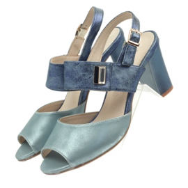 M.Daszyński Daszyńskin nahkapohjalliset sandaalit sininen 4