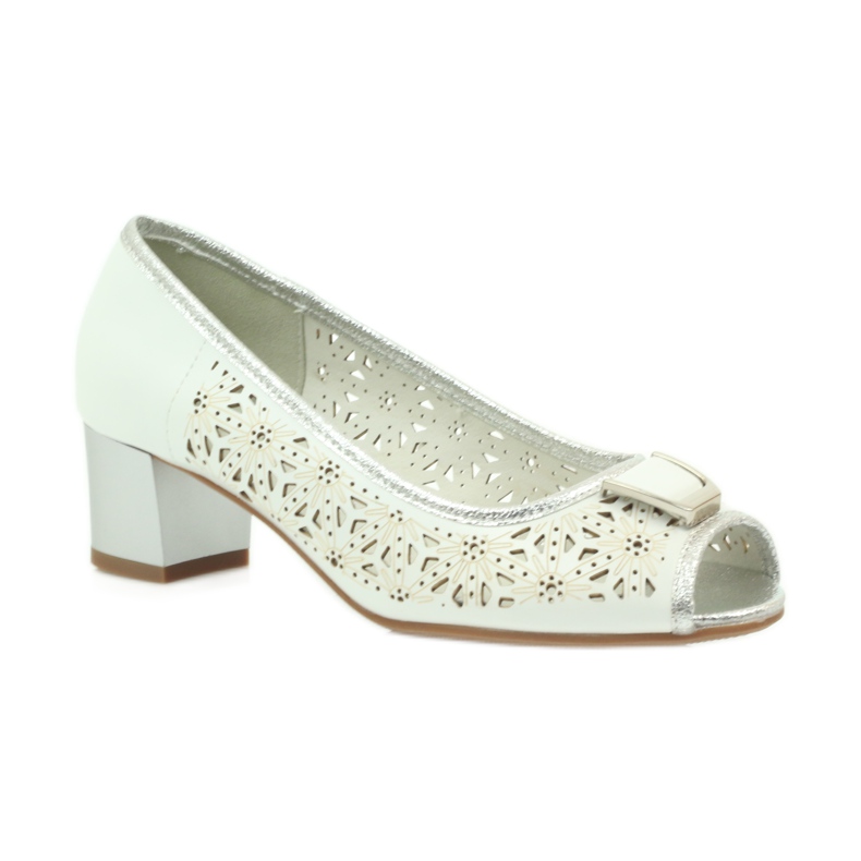 M.Daszyński Daszyńskin nahkapohjalliset sandaalit valkoinen ruskea harmaa 1