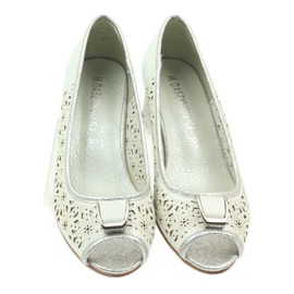 M.Daszyński Daszyńskin nahkapohjalliset sandaalit valkoinen ruskea harmaa 3