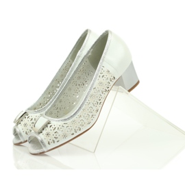 M.Daszyński Daszyńskin nahkapohjalliset sandaalit valkoinen ruskea harmaa 4