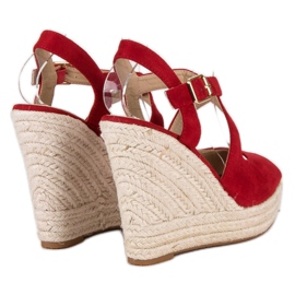 Wedge espadrillit punainen 1 Wedge espadrillit punainen 1
