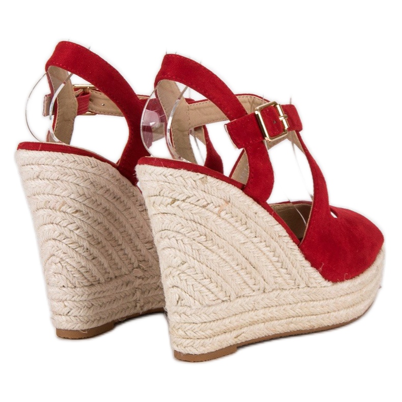 Wedge espadrillit punainen 1