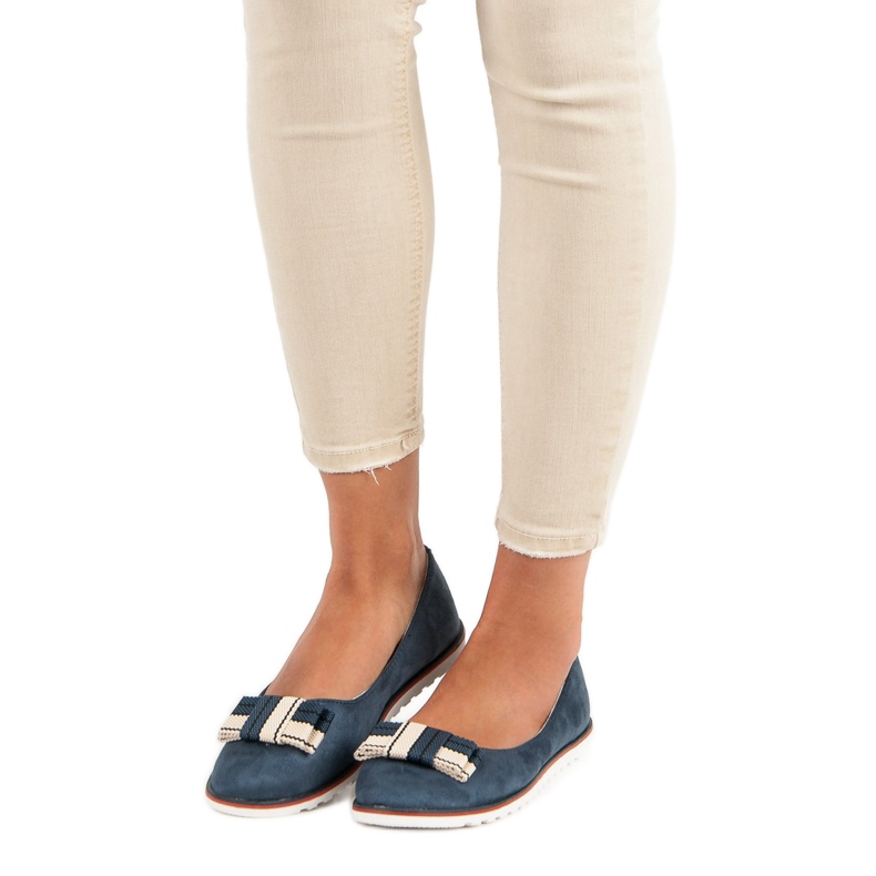 Mokkanaiset ballerinat ruskea laivastonsininen 1