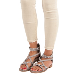 Bello Star Sandaalit vetoketjulla harmaa 1