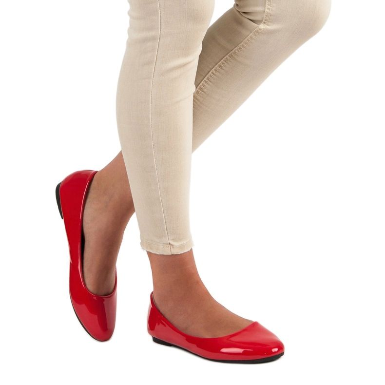 Diamantique Lakatut ballerinat punainen 2