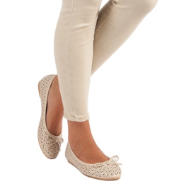 Diamantique Harjakatkoiset balerinat ruskea 1