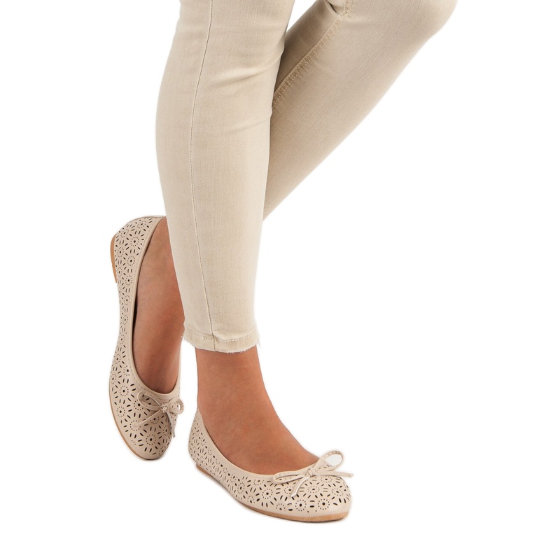 Diamantique Harjakatkoiset balerinat ruskea 1