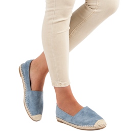 Best Shoes Siniset mokkanahkaiset espadrillit sininen 2
