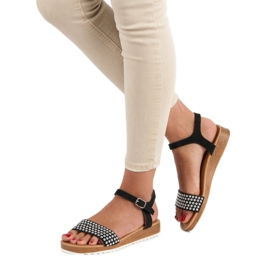 Ch. Creation Mustat litteät sandaalit 1 Ch. Creation Mustat litteät sandaalit 1