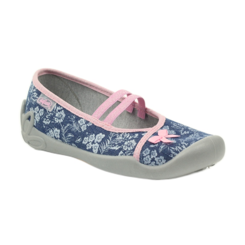 Kukat tossut Befado 116y232 farkut sininen vaaleanpunainen laivastonsininen 1