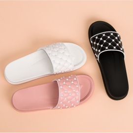 Tyylikkäät naisten tossut vaaleanpunainen 1