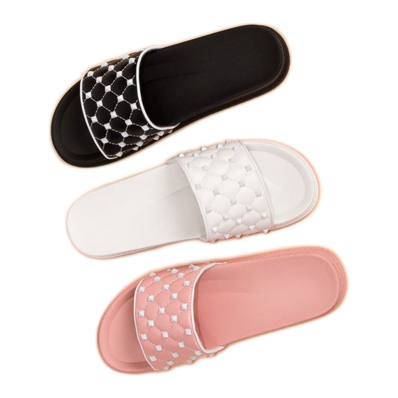 Tyylikkäät naisten tossut vaaleanpunainen 2