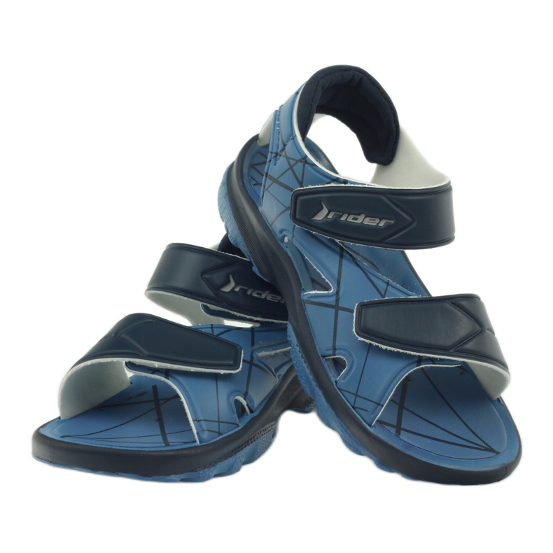 Siniset sandaalit Rider velcro lasten kengät tummansininen sininen 3