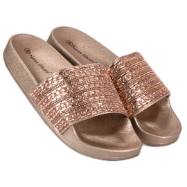 Tyylikkäät vaaleanpunaiset tossut vaaleanpunainen 1