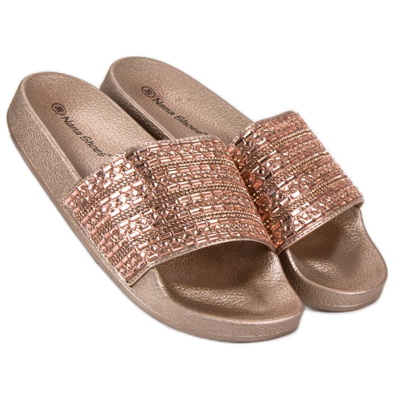 Tyylikkäät vaaleanpunaiset tossut vaaleanpunainen 1