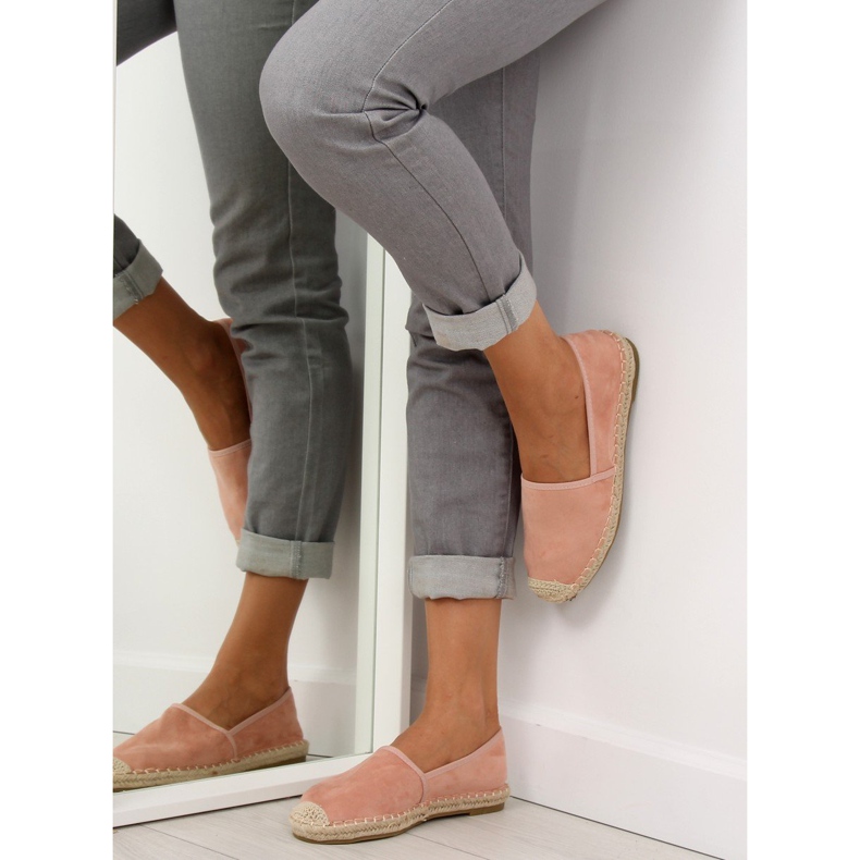 Klassiset pinkit espadrillit BB05P pinkki vaaleanpunainen 2