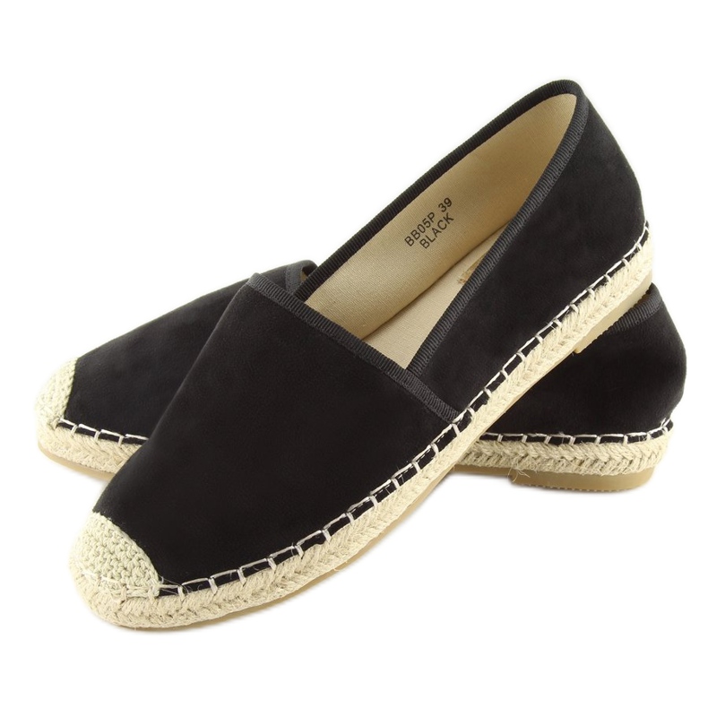 Klassiset BB05P mustat espadrillit 2