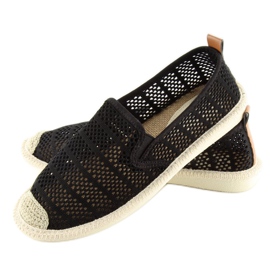 Mustat mesh espadrillit F01B Mustat 1