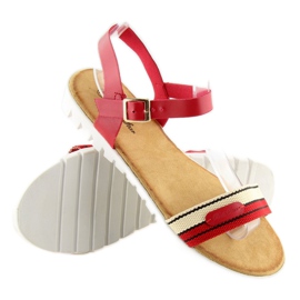 Punaiset naisten sandaalit S25 punainen 2