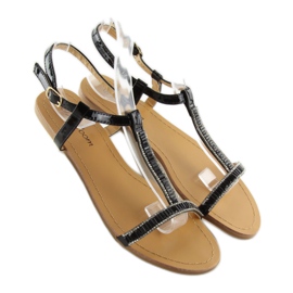 Sandaalit mustilla zirkonia SY644 mustalla 1